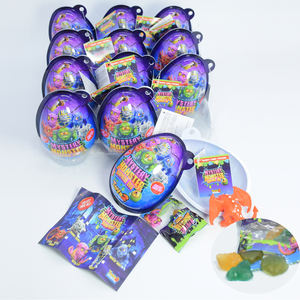 Fabrika OEM 24 adet 15G meyveli sakızlı şekerler özelleştirilmiş bireysel sarılmış şeker Gummies sürpriz yumurta oyuncaklar - Product Image 6