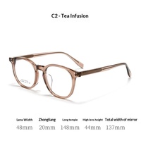 Lunettes de vue GGF6002 vintage rétro ovales de petite taille à monture intégrale à motif géométrique unisexe en fibre d'acétate de Danyang – Vente en gros