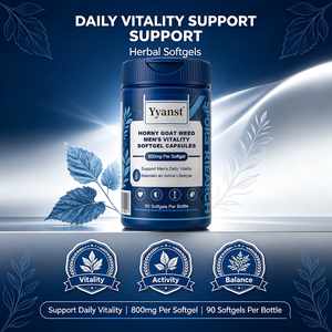 Extrait de Horny Goat Weed, capsules molles pour la vitalité masculine, 800 mg, 90 pièces, soutient la vitalité quotidienne des hommes, maintient un mode de vie actif, OEM - Product Image 3