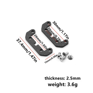 ขายดี OEM แท่นยึดเหล็กกันโคลงคาร์บอนไฟเบอร์สำหรับรถ <span class=keywords><strong>Tamiya</strong></span> <span class=keywords><strong>TT02</strong></span> TT-02 1/10 RC อะไหล่แต่ง อุปกรณ์เสริม - Product Image 3