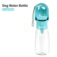 Gourde de voyage transfrontalière pour chiens et chats, distributeur d'eau portable pour animaux de compagnie, bouteille d'eau en plastique pour extérieur