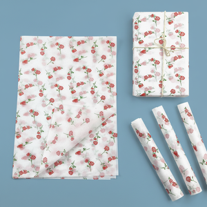 Papel de Regalo Antiarrugas de 17 g/m² de la Marca Veronica, Papel de Seda Ecológico con Diseño de Rosas para Envolver Regalos, Manualidades, Embalaje, Día de San Valentín - Product Image 1