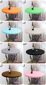 Tovaglia Elasticizzata in Spandex per Tavolo <span class=keywords><strong>da</strong></span> Cocktail, Copritavolo Rotondo Elasticizzato per Bar e Matrimoni - Product Image 6