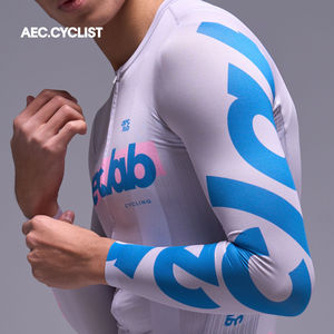AEC.CYCLIST Nouveau maillot de cyclisme pour <span class=keywords><strong>femme</strong></span>, haut de cyclisme à manches longues pour homme, vêtements de cyclisme respirants avec fermeture éclair YKK, série ShanJi - Product Image 5