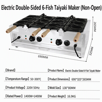 Mesin pemanggang ikan kerapu komersial, tegangan 110V/220V, mesin ekstrusi kecil untuk kue ikan