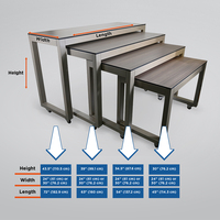 Tables gigognes multifonctionnelles de haute qualité et peu encombrantes