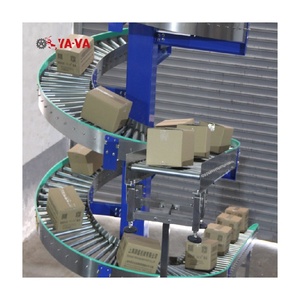 Transportador de rodillos de gravedad elevador Vertical en espiral para alimentos, bebidas, plantas de fabricación, transportador de tornillo de rodillo de conducción usado - Product Image 3