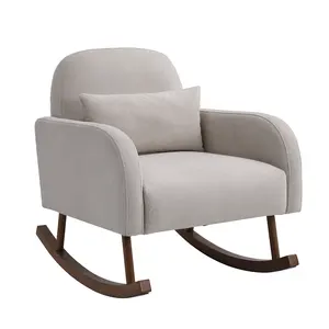 Chaise berçante en tissu Badan d'ameublement de luxe américain contemporain au design minimaliste italien Sassanid OEM