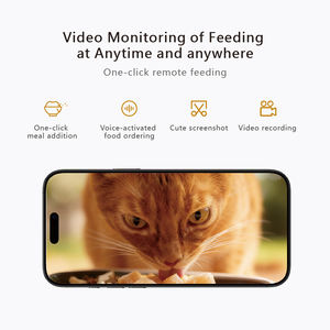 Умный Wi-Fi дозатор корма для кошек и собак TKP-SF01 из нержавеющей стали и пластика с управлением через приложение, водонепроницаемый, с функцией автоматического напоминания и таймером - Product Image 3