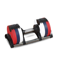 Ensemble d'haltères de fitness réglables en fer de haute qualité 24kg 36kg, logo personnalisé, haltères de musculation commerciales bon marché, équipement de gym