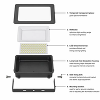 Reflector LED para Exteriores de 70W, IP65 Impermeable, con OUTLUX E048EI, Aluminio, 3 Años de Garantía, EMC, LVD, CE, UKCA