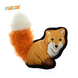 交互式价格便宜的森林动物形状有趣的狗毛绒玩具