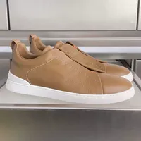 2026 Premium Mocassins Minimalistes pour Hommes, en Cuir Véritable Blanc Crème, à Enfiler, Décontractés, en Cuir de Vachette Grainé de Luxe