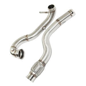 3 "SS <span class=keywords><strong>2</strong></span> PCs tubo de bajada para Mer * edes B * nz 14-16 A45 AMG/14-15 CLA45 AMG GLA45 AMG - Product Image 2