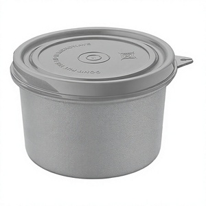 Deluxe Eco Friendly Stainless Steel <b>Tiffin</b> Lunch <b>Box</b> Polished Camping Food Carrier with Lock Lid With Plastic Lunch <b>Box</b> - Product Image 1