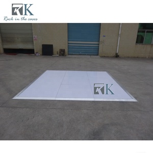 Panneau de sol de danse minimaliste 1x1m blanc, carrelage de scène décoratif, sol de danse - Product Image 6