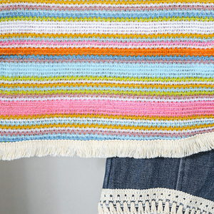 Conjunto de Ropa de Verano de Dos Piezas para Niñas de 4 a 7 Años, Estilo Casual, Shorts de Spandex/Poliéster, Top a Rayas sin Mangas, Uso Diario - Product Image 4