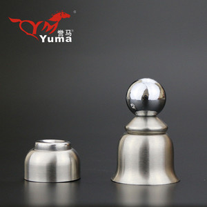 Yuma Stainless Steel Bell-Shaped <b>Door</b> Catcher Wall Mount Brushed Bronze Antique Bronze Black Bronze Minimalist Design - Product Image 3