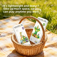 CB TOYS - Mini Bloques de Construcción Magnéticos para Niños, Juego de Construcción Educativo, Bloques Magnéticos de Viaje