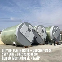 Estación Elevadora de Aguas Residuales Inteligente de GRP/FRP de 50-200m³/h con Bomba Doble, PLC, SCADA, 220V/380V, Subterránea, Prefabricada, ASEAN, Municipal, ISO