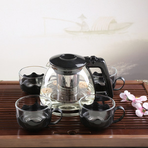 Chaleira de Vidro Resistente ao Calor com Infusor e Tampa de Aço Inoxidável 304 para Infusão de Chá - Product Image 3