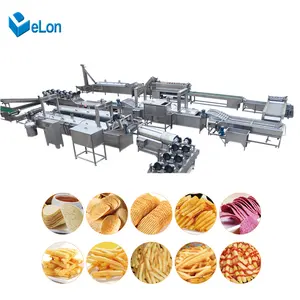 Automatische Kartoffel chips Schneiden Schneide maschine Kartoffel chips Herstellung Maschine/Snack Food Produktions linie