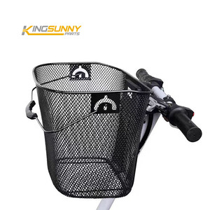 Cestino Anteriore Pieghevole in Metallo <span class=keywords><strong>per</strong></span> Manubrio Bicicletta di Grande Capacità in Filo d'Acciaio Spesso Portaoggetti da <span class=keywords><strong>Bici</strong></span> - Product Image 3