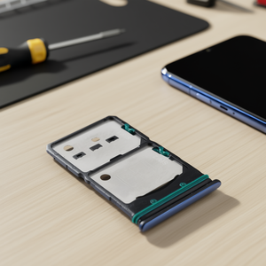 Bandeja para tarjetas SIM y SD para Oppo Reno7 5G Azul - Product Image 3