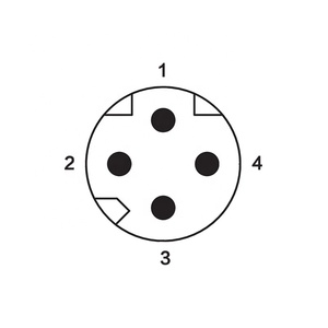 M8 센서 전원 케이블 D 코드 <span class=keywords><strong>4</strong></span> 핀 CAN 버스 자동차 용 전기 커넥터 - Product Image 3