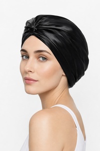<span class=keywords><strong>Bonnet</strong></span> de nuit en soie de mûrier 100 % naturelle, personnalisable avec logo, turban de luxe pour femme, 19/22 Momme, anti-frisottis, vente en gros - Product Image 5