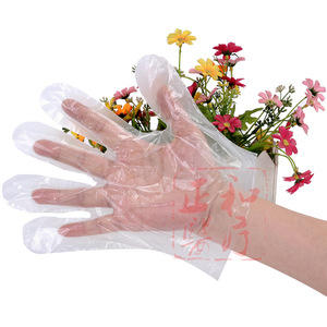 Disposable Pe Gloves Transparent Plastic 100 Pcs Per Bag For Household Cleaning Protection - Product Image 1