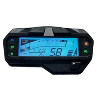 Compteur de vitesse numérique 12V pour moto, tachymètre 0-140 km/h, affichage LCD, jauge de remplacement pour Yamaha FZ-16 FZ 2.0, modification