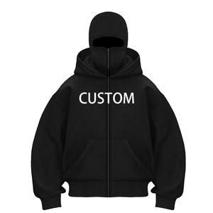 Fournisseur de sweats à capuche de haute qualité, lourds, de style streetwear, avec logo personnalisé, sweats à capuche à fermeture éclair intégrale, fabricant de sweats à capuche - Product Image 2
