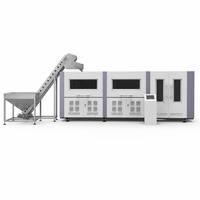 Máquina Sopladora y Moldeadora por Estiramiento de Botellas PET de 2L, Totalmente Automática, 8 Cavidades, Componentes Centrales PLC, Alta Productividad
