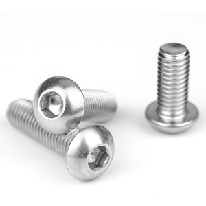 Paquete de 50 tornillos de máquina de cabeza redonda con hueco <span class=keywords><strong>hexagonal</strong></span> de acero inoxidable 304, M1.6 M2 M2.5 M3 M4 M5 M6 M8 M10 <span class=keywords><strong>M12</strong></span> ISO 7380 - Product Image 2