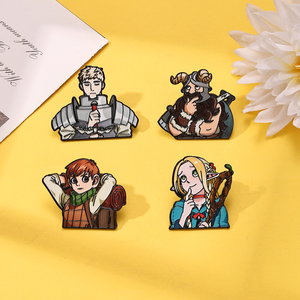 4 Nuevos Diseños de Alta Calidad, Pin Metálico de <span class=keywords><strong>Anime</strong></span> DID Laios Marcille, Decoración para Mochila - Product Image 2