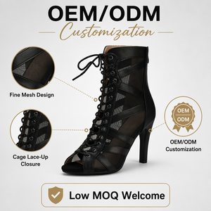 Chaussures de danse pour femmes, talons hauts pour filles, bottes courtes de danse salsa et de pole dance pour femmes, chaussures de mariage pour femmes, intérieur et extérieur - Product Image 3