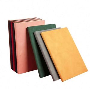 Wholesale Custom B5 <b>A5</b> Thick Soft Leather Hardcover Printed <b>Notepad</b> with 100 Sheets for Office Use and Gift - Product Image 4