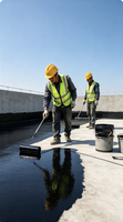 Revêtement imperméable en polyuréthane à haute élongation avec membrane liquide flexible, peinture pour toiture métallique