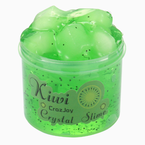 CraaJoy Kiwi Crystal Slime vert avec des points noirs et des glaçons pour enfants de 5 à 7 ans Pâte à modeler Slime - Product Image 5