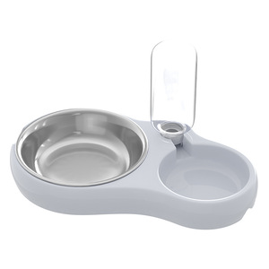 Double Bowl Pet <b>Feeder</b> With Automatic Water Refill For <b>Cats</b> And Dogs - Product Image 5