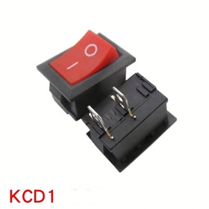 Red/Black Boat XL601-101 2-Pin 2-Speed 250VAC Power <b>Switch</b> 15*21mm Boat <b>Switch</b> KCD1 - Product Image 5