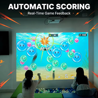 Parc d'attractions intérieur pour enfants, mur de projection, Smash Ball, jeux interactifs avec projecteur
