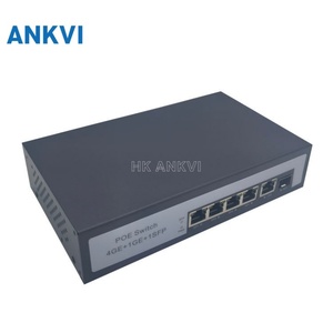 สวิตช์กิกะบิต POE 4+1 1 ออปติคอล SFP อัปลิงค์ 10/100/1000Mbps IEEE802.3AT AF KU-6004G - Product Image 2