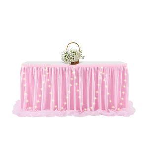 Design for Wedding Wholesale Fancy Standing Baby <b>Slipcover</b> Tulle <b>Table</b> Skirt - Product Image 2
