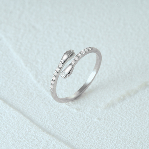 Anillos Abiertos Modernos para Parejas CANNER, Regalos de Joyería, Plata 925, Diseño Creativo, Anillo de Manos Entrelazadas, Regalos para Mujeres y Hombres, Regalo de San Valentín - Product Image 2