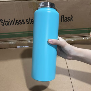 Hot Sale Promotional Custom Logo 24oz 32oz 64oz Vacuum <b>Flask</b> Insulated Drink Stainless Steel Water Bottles <b>With</b> <b>Straws</b> - Product Image 3