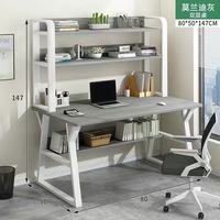 Bureau d'ordinateur étagère Table d'étude Table d'ordinateur Table de bureau à domicile combinaison étude bureau avec tiroir
