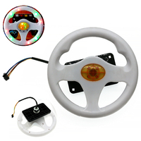 Volant en plastique pour enfants, jeu d'arcade vidéo à pièces, simulateur de course électronique, machine de jeu de conduite automobile pour enfants