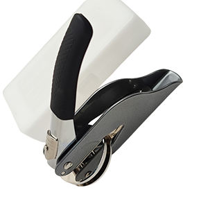 Sceau sec de poche en métal Main <span class=keywords><strong>Notaire</strong></span> Papier Handheld Gaufrage Seal Stamp Embosser Timbres - Product Image 6